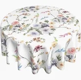 Mantel estampado floral